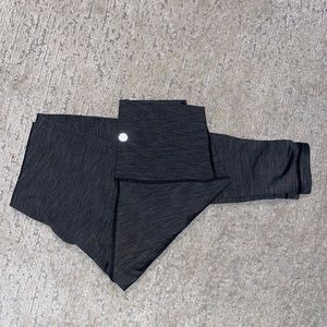 Heathered Grey Lululemon Leggings - Practically Brand New